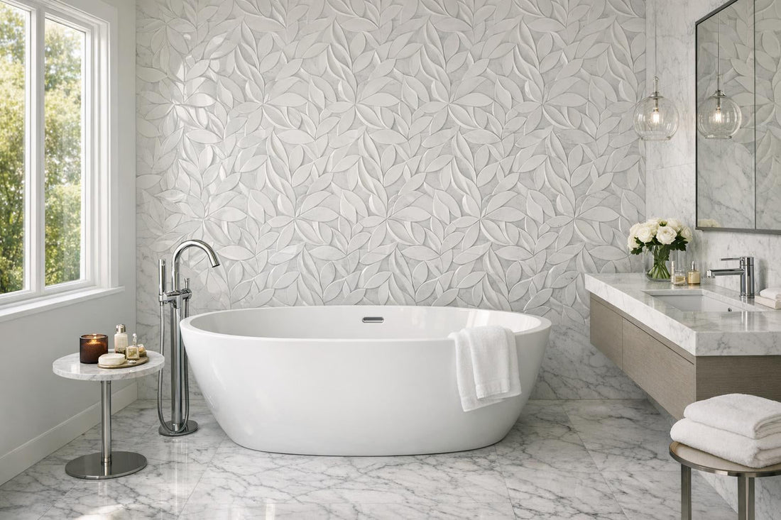 Discover Alison Rose Zephyr Bianco Carrara Marble Elegance - Zicana Boutique