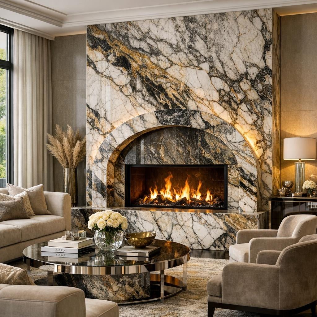Discover Apollo Fireplace Elegance at Zicana Boutique - Zicana Boutique