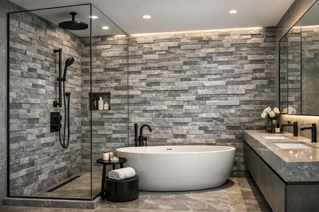 Discover Bardiglio 3D StrataStone 2" Mosaic Tile Benefits - Zicana Boutique