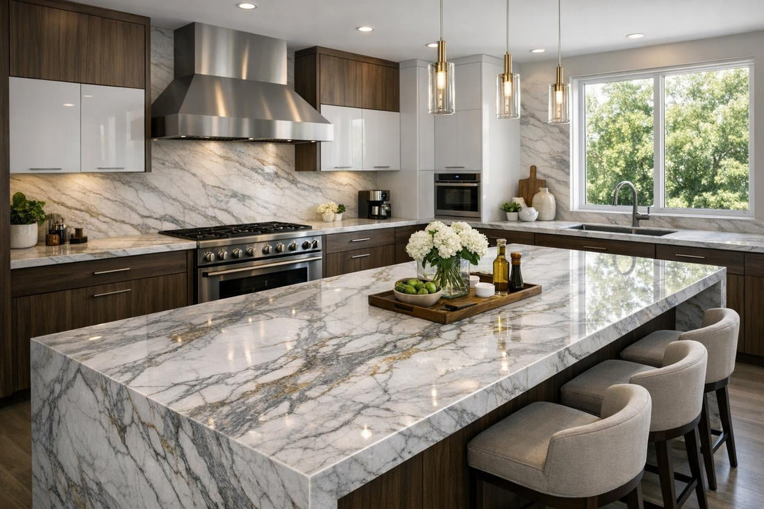 Discover Bianco Superiore Quartzite at Zicana Boutique - Zicana Boutique