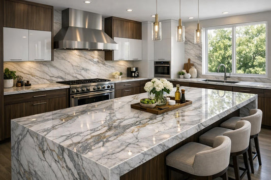 Discover Bianco Superiore Quartzite at Zicana Boutique - Zicana Boutique