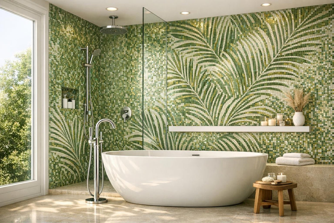 Discover Bisazza Palma Glass Mosaic for Elegant Interiors - Zicana Boutique