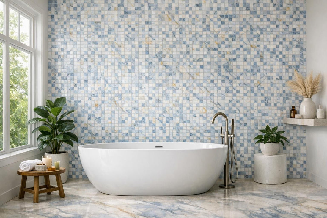 Discover Calacatta Bluette Artistic Tile for Home Elegance - Zicana Boutique