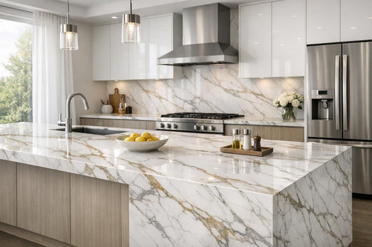 Discover Calacatta Luxe Neolith: Elegance for Professionals & Homeowners - Zicana Boutique