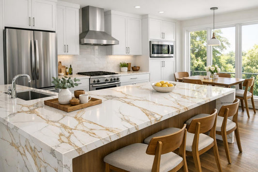 Discover Calacatta Marella Tessa Quartz: Enhance Modern Spaces - Zicana Boutique