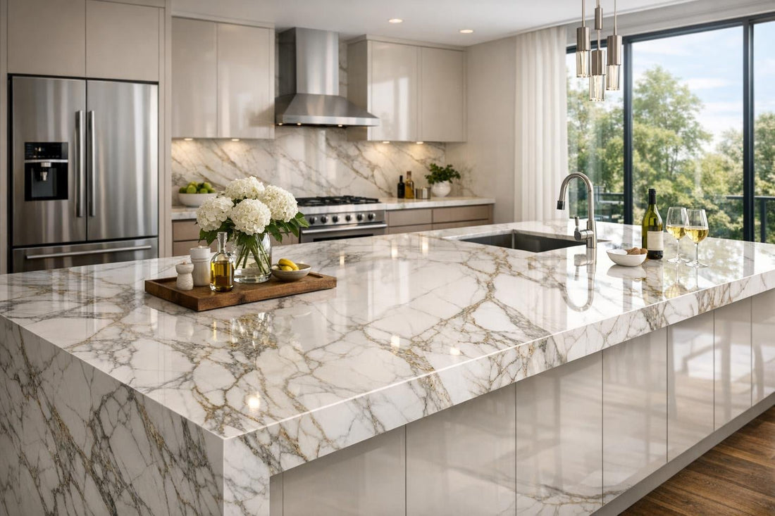 Discover Calacatta Maxfine - IRIS MFG for Luxury Interiors - Zicana Boutique