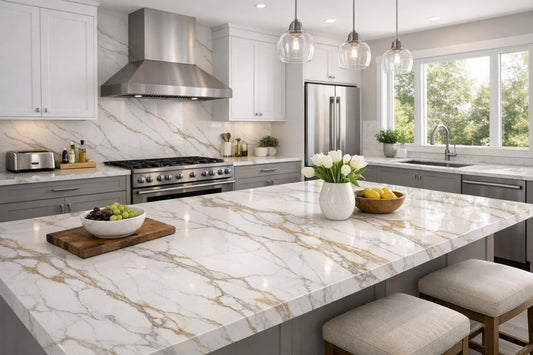 Discover Calacatta Monalisa Tessa Quartz for Elegant Spaces - Zicana Boutique