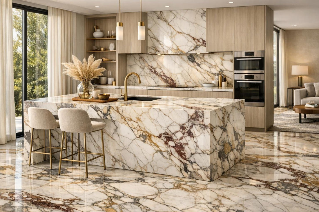 Discover Calacatta Paonazzo by Emilgroup for Exquisite Interiors - Zicana Boutique