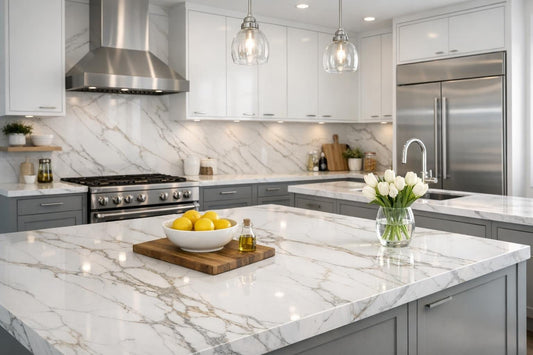 Discover Calacatta White Raphael Porcelain's Elegance and Versatility - Zicana Boutique