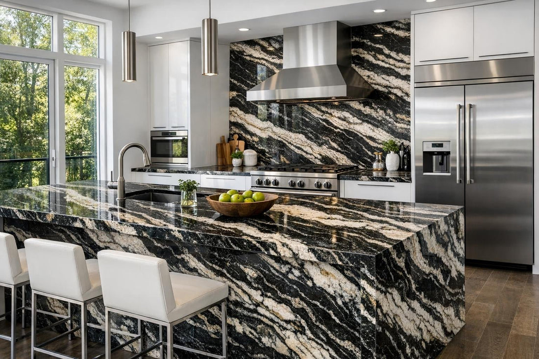 Discover Copacabana Brazilian Black Granite by Zicana Boutique - Zicana Boutique