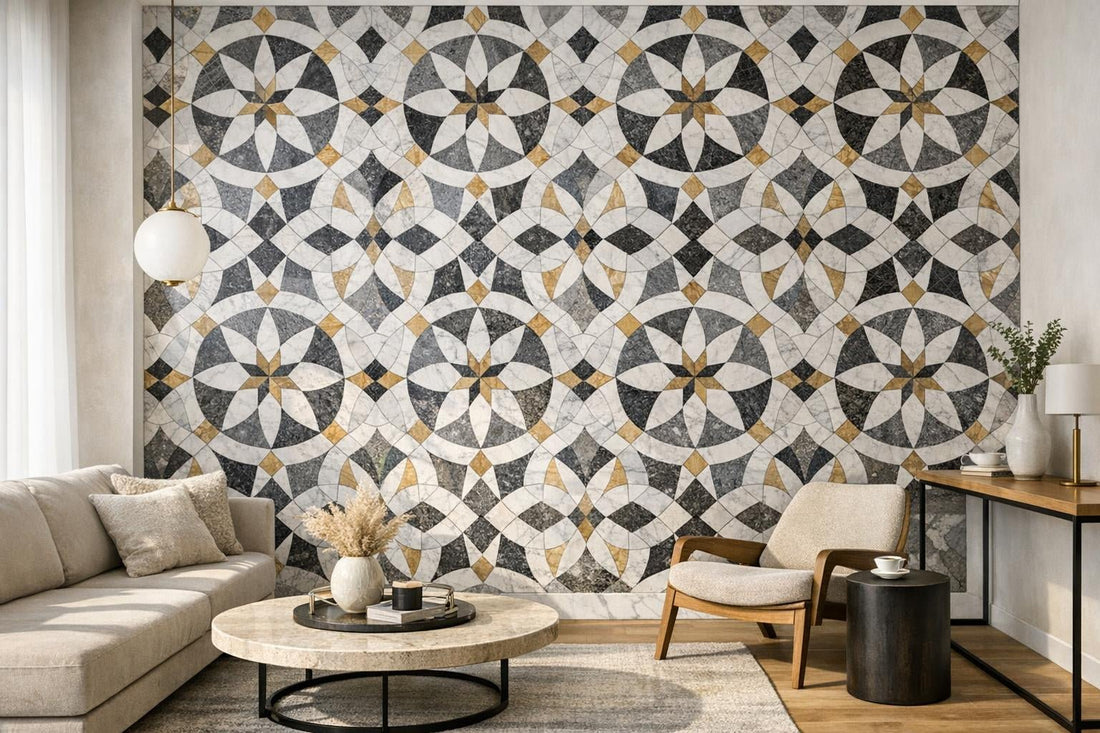 Discover Cornella Lagos Geometric Marble Mosaics - Zicana Boutique - Zicana Boutique