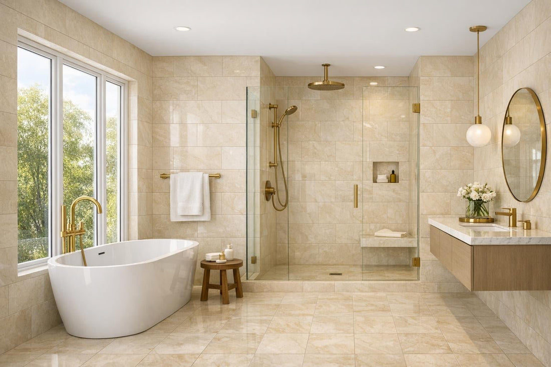 Discover Crema Marfil Marble Tile for Luxury Interiors - Zicana Boutique