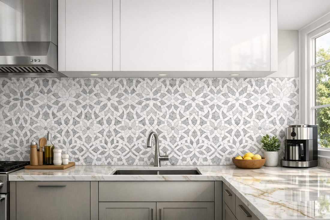 Discover Decova Salma Bianco Mosaic at Zicana Boutique - Zicana Boutique