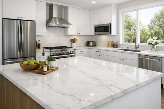 Discover Drizzly White Tessa Quartz Solutions for Professionals - Zicana Boutique