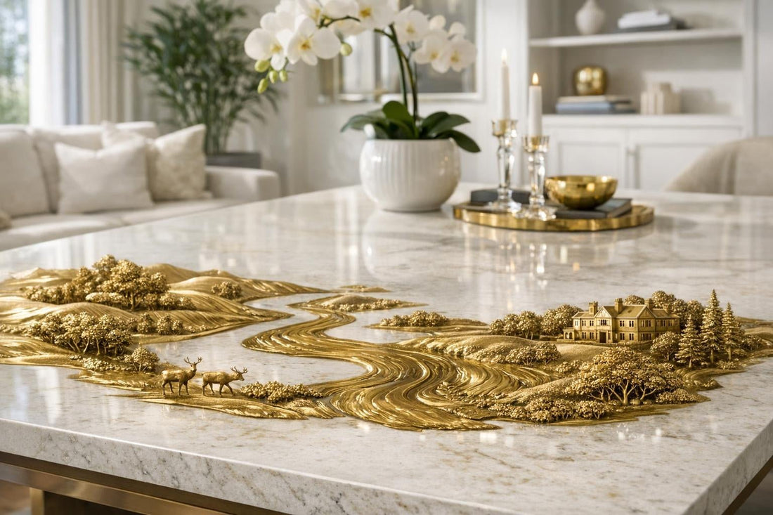 Discover Exquisite Berkshire Brass Sculpted Cambria for Luxury Spaces - Zicana Boutique