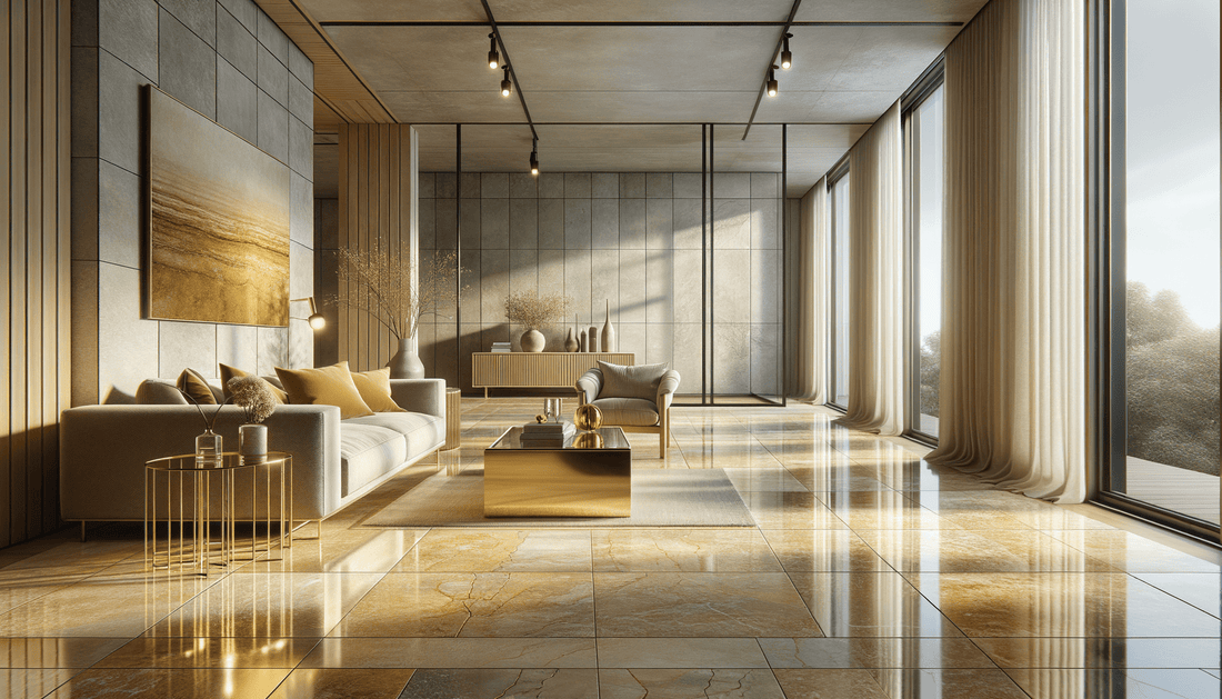Discover Gold Travertine Honed Tile Elegance at Zicana Boutique - Zicana Boutique