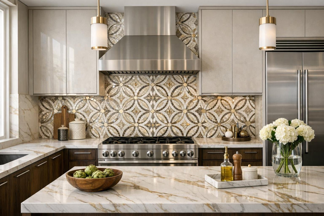 Discover Michelle Gerson’s Waterjet Mosaic for Artistic Tile - Zicana Boutique