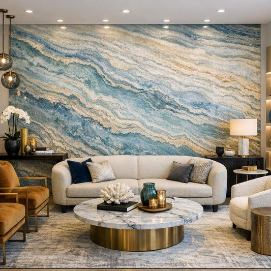 Discover Ocean Blue Travertine’s Elegance at Zicana Boutique - Zicana Boutique