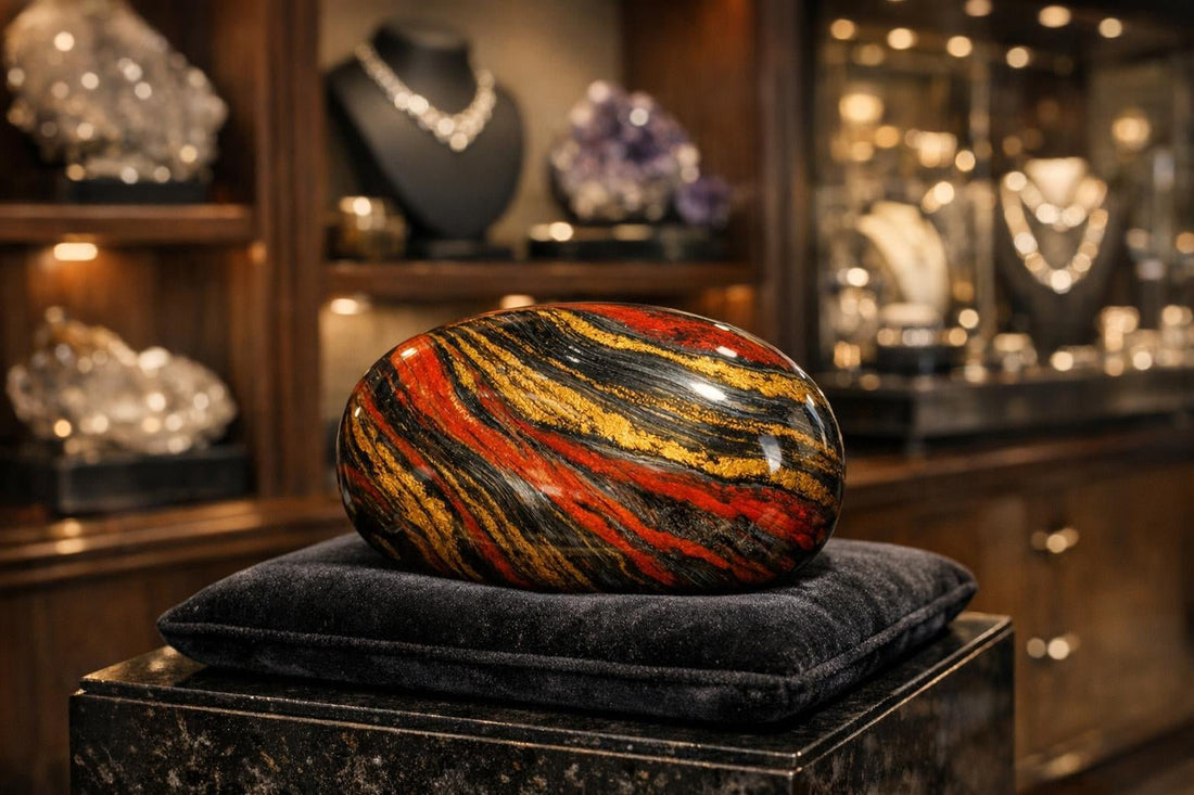 Discover Retro Tiger Iron Gemstone Benefits at Zicana Boutique - Zicana Boutique