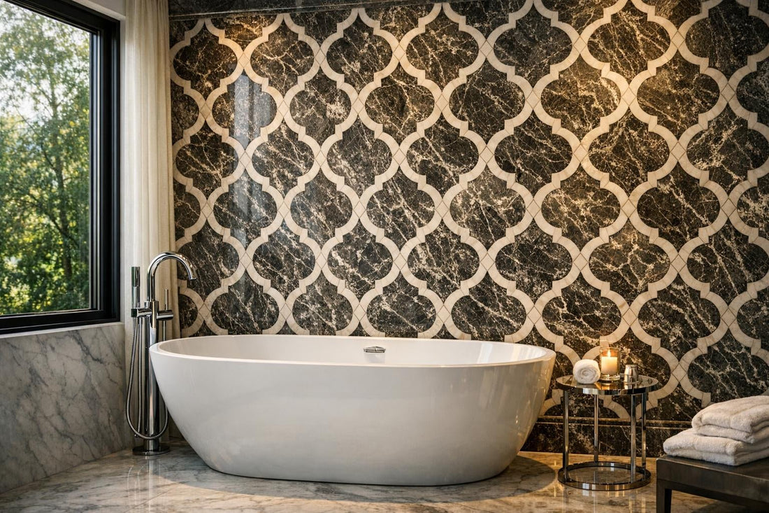 Discover Rivera Oscu Arabesque Marble at Zicana Boutique - Zicana Boutique