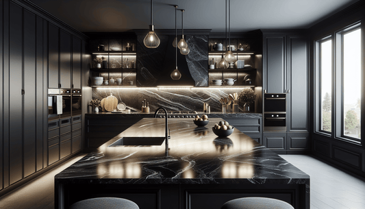 Discover the Elegance of Black Quartzite Countertops for Homes and Designs - Z Boutique by Marble Couture