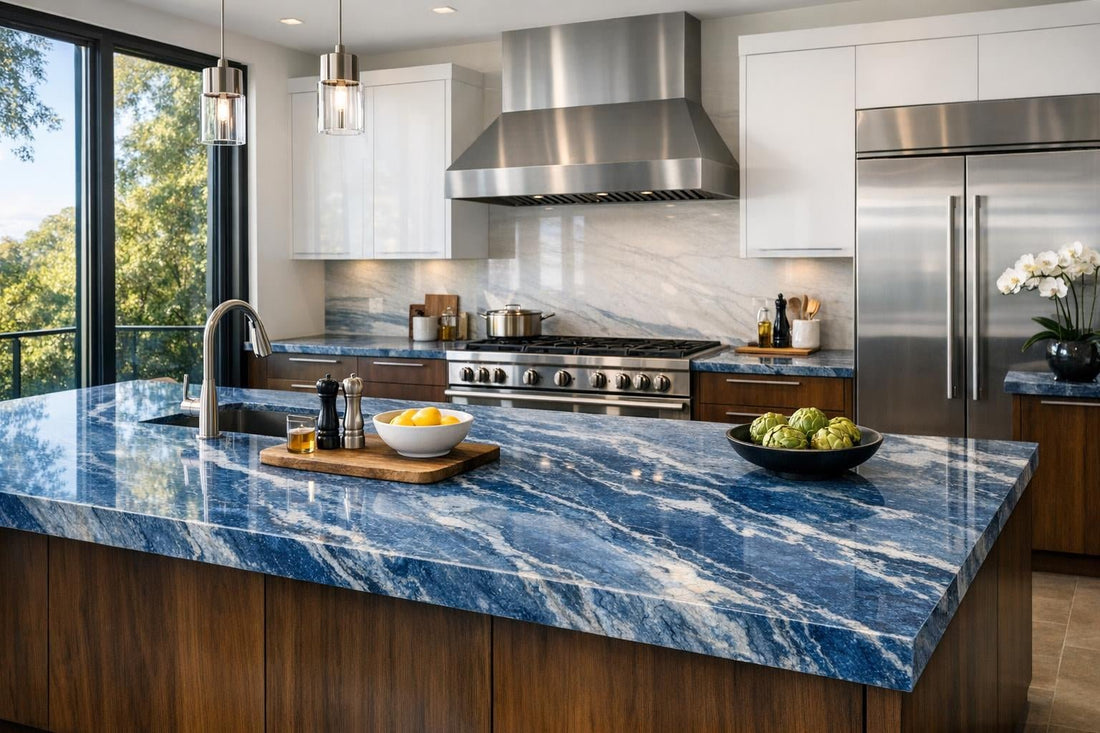 Discover Zuma Blue Quartzite Elegance at Zicana Boutique - Zicana Boutique