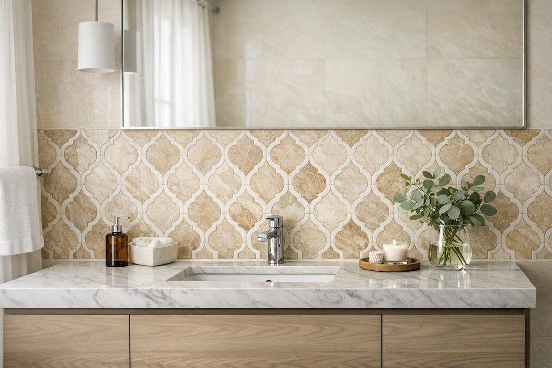 Doge Cream Mosaic Artistic Tile: Elevate Your Design Vision - Zicana Boutique