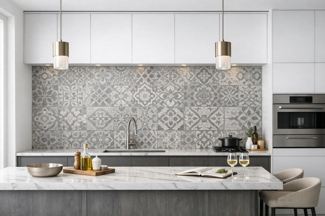 Doge Grigio Toscana Mosaic: Elevate Your Space with Artistic Tile - Zicana Boutique
