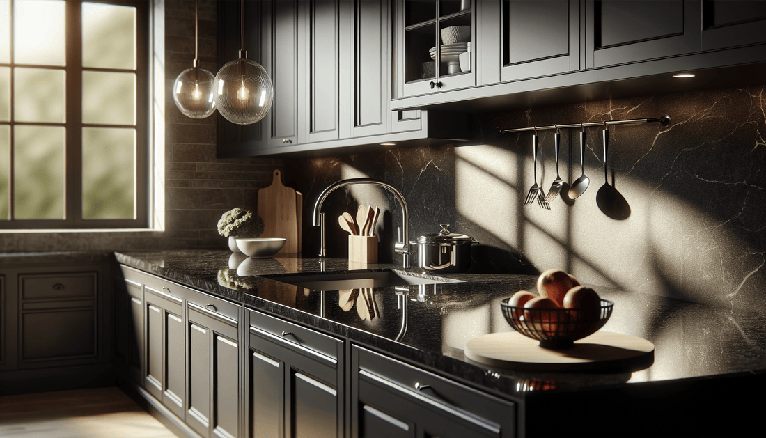 Elegance and Durability: Black Kitchen Granite Countertops Guide - Z Boutique by Marble Couture