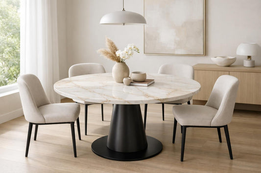 Elegance Defined: Elisa Petit Round Dining Table Insights - Zicana Boutique