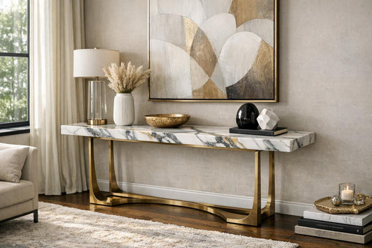 Elegance Defined: La ChloÃ© Console Table - Marble Couture - Zicana Boutique