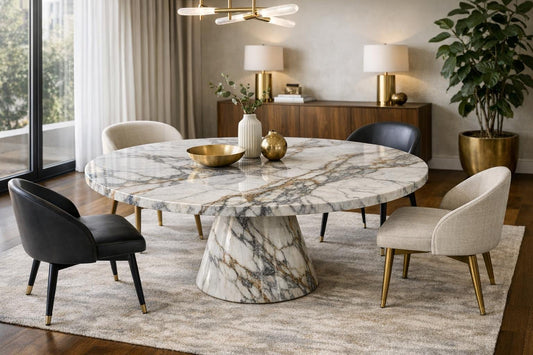 Elegance Defined: La Rondine Marble Table for Design Pros - Zicana Boutique