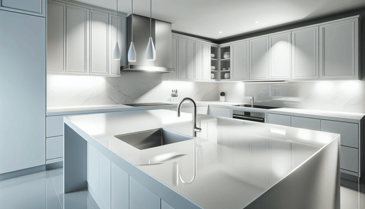 Elegance of Plain White Quartz Countertops for Modern Homes - Z Boutique by Marble Couture