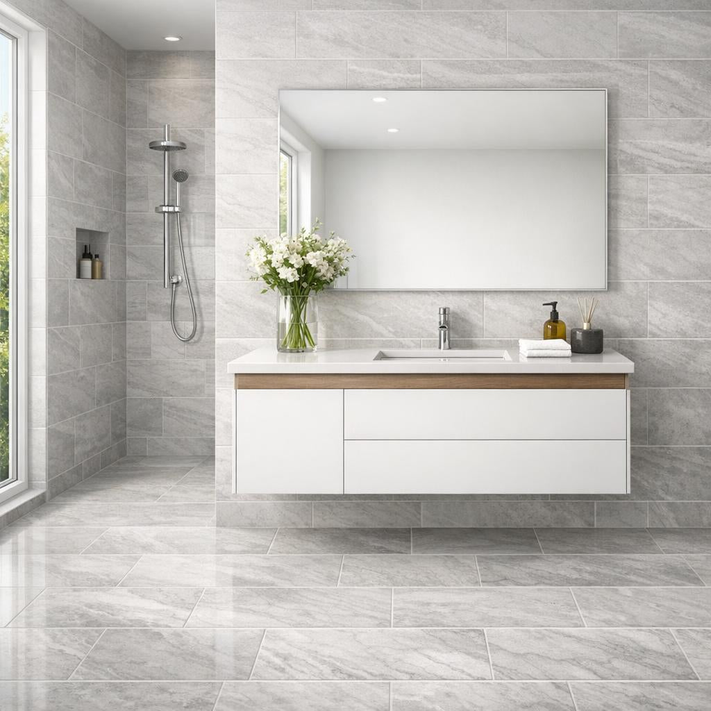 Elegance Redefined: Athens Silver Marble Tile Insights - Zicana Boutique