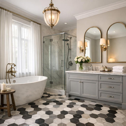 Elegance Redefined: Bathroom Hexagon Floor Tiles Guide - Zicana Boutique