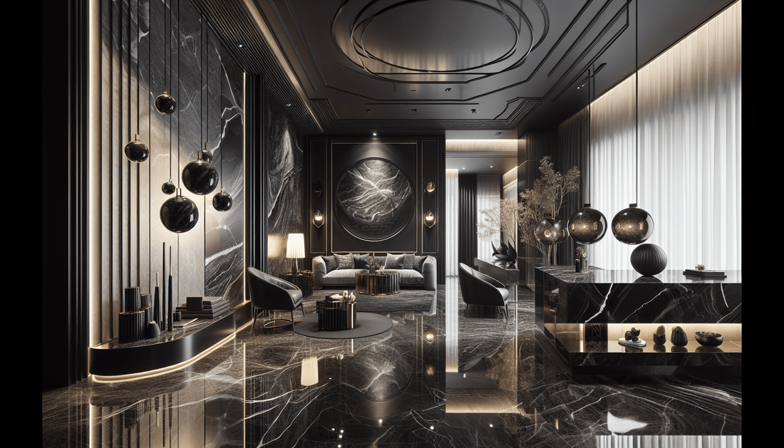 Elegance Redefined: Black Marble and Granite for Luxury Spaces - Zicana Boutique