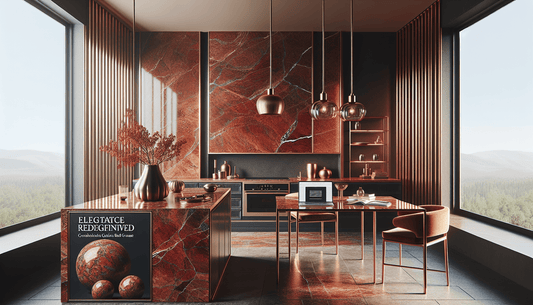 Elegance Redefined: Elevate Spaces with Zicana's Exquisite Red Granite - Z Boutique by Marble Couture