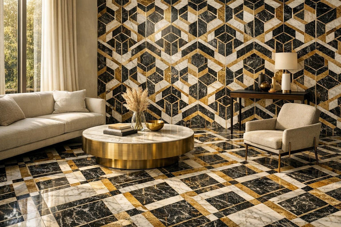 Elegance Redefined: Umbraline Savanna Marble Tiles by Zicana - Zicana Boutique