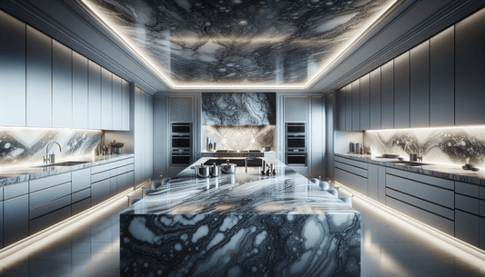 Elegance Transformed: Grey White Granite Countertops for Luxurious Spaces - Z Boutique by Marble Couture