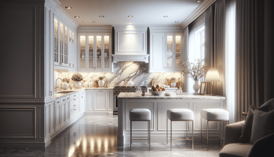 Elegance Unleashed: White Cabinets with Granite Countertops Guide - Z Boutique by Marble Couture