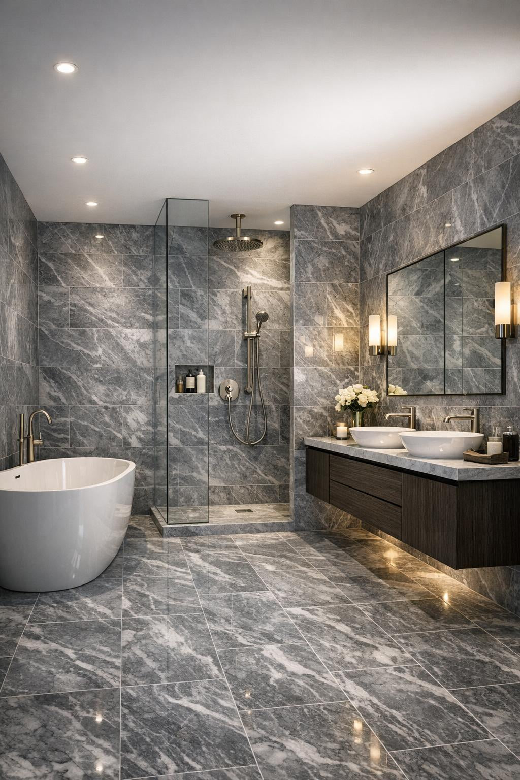 Elegance Unveiled: Bardiglio Imperiale Marble Field Tile Insights - Zicana Boutique