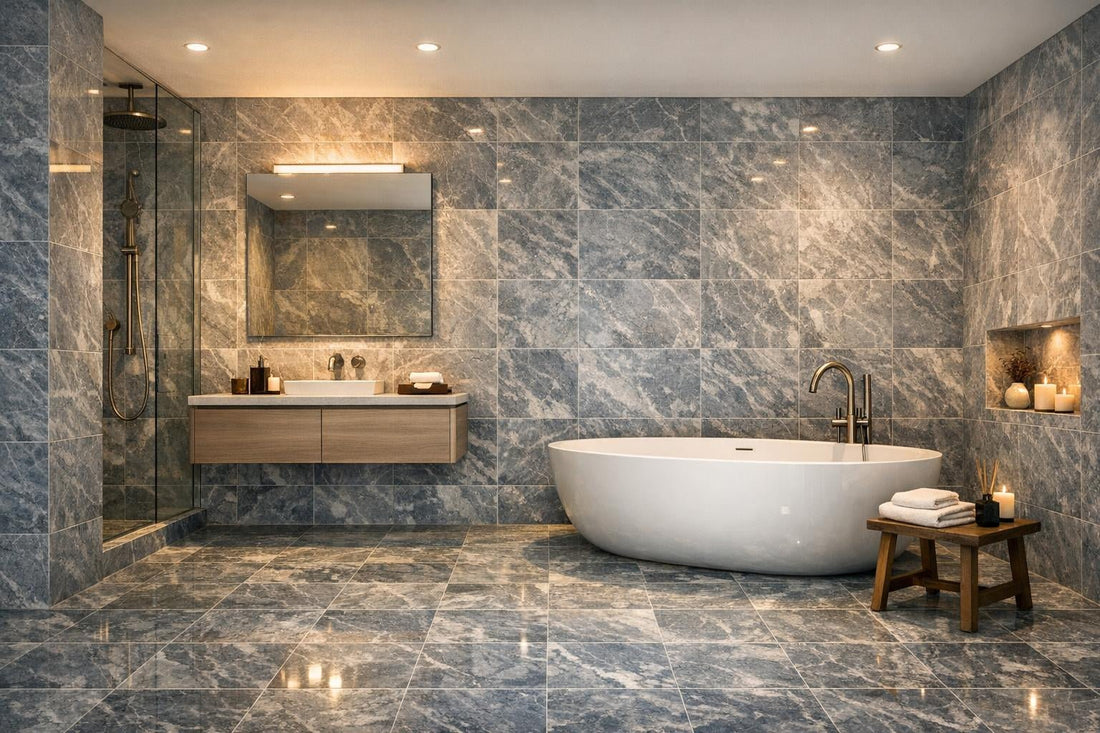 Elegance with Blue De Savoy Marble at Zicana Boutique - Zicana Boutique