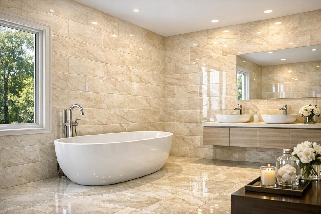 Elegance with Botticino Polished Marble Tile at Zicana - Zicana Boutique