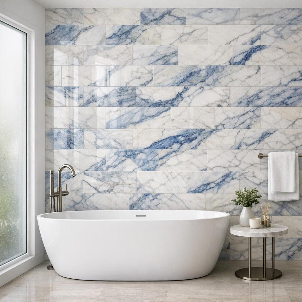 Elegance with Calacatta Bluette Marble – Zicana Boutique - Zicana Boutique