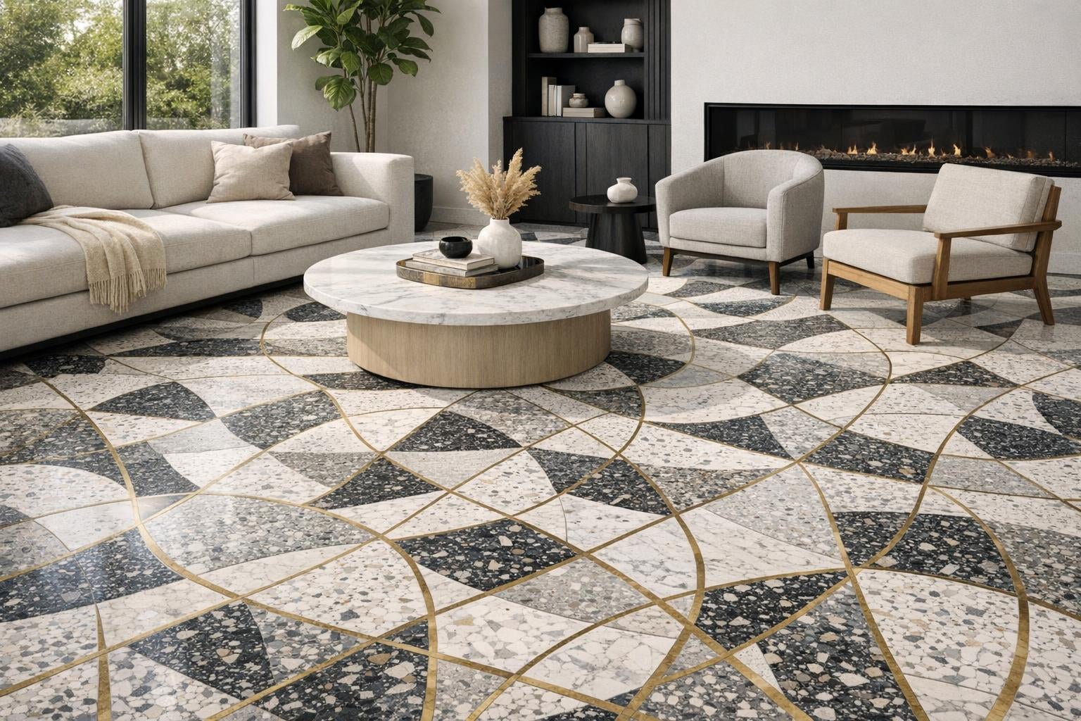 Elegant Allen River Terrazzo Tile Solutions: Zicana Boutique