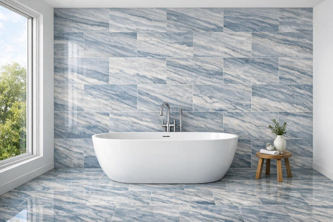 Elegant Athens Blue Marble: Transform Spaces with Zicana Boutique - Zicana Boutique