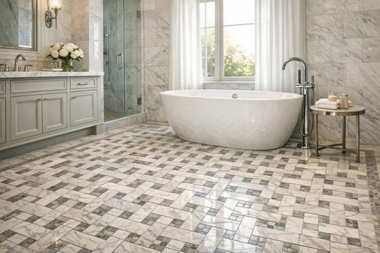 Elegant Basket Weave Floor Tiles for Luxury Spaces - Zicana Boutique