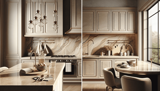 Elegant Beige Granite Countertop Ideas for Home and Trade Projects - Z Boutique by Marble Couture