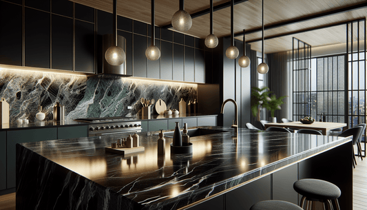 Elegant Black and Green Granite Countertops: Stylish Solutions for Professionals - Zicana Boutique