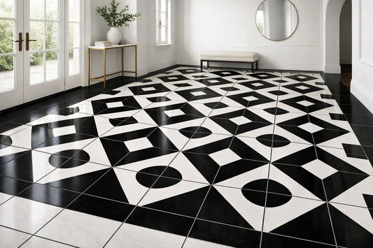 Elegant Black and White Tiled Floors: Expert Design Insights - Zicana Boutique